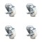 Service Caster 3 Inch Nylon Wheel Swivel Bolt Hole Caster Set with Brake SCC-BH20S314-NYS-TLB-4 - alternate 1
